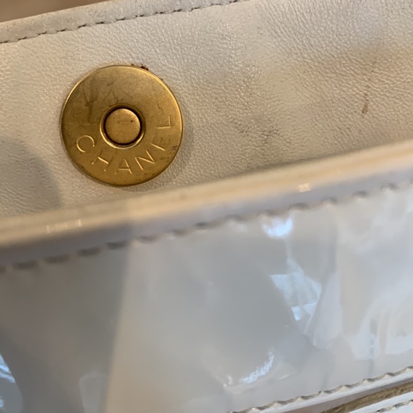 CHANEL Beach🏝️Clear Vinyl Triple CC Logo Transparent XL Shoulder Beach Tote Bag - Picture 10 of 16